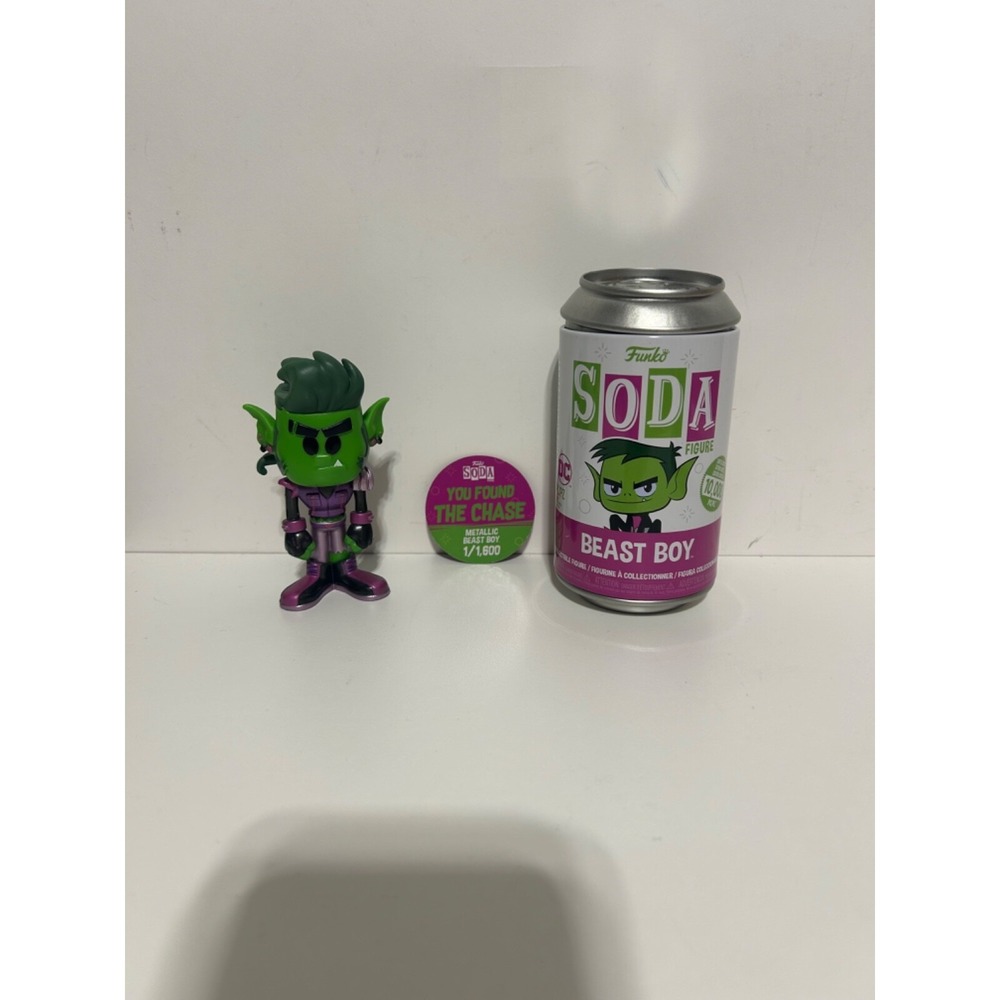 Funko Soda Figure Metallic Beast Boy Chase DC Teen Titans Go LE 1/1,600